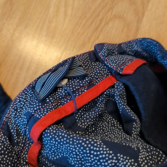 Mini Boden Pants Kids Girls 8Y Blue Skinny Pleated Velvet Soft Adjustable Waist - Picture 8 of 8